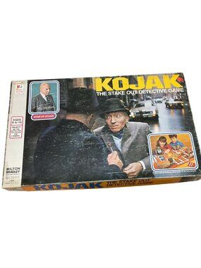 Vtg Kojak The Stake Out Detective Board Game 4520 Complete Milton Bradley 3D 75